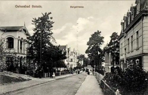 Ak Ostseebad Bansin auf Usedom, Bergstraße