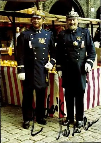 Ak Radiomoderator Manfred Zudeik, Portrait, Markt Anno Dazumal, Autogramm