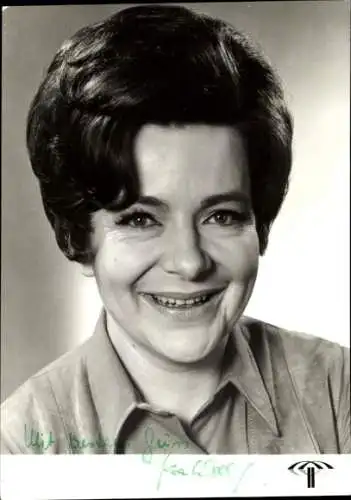 Ak Schauspielerin Ria Wolf, Portrait, Autogramm