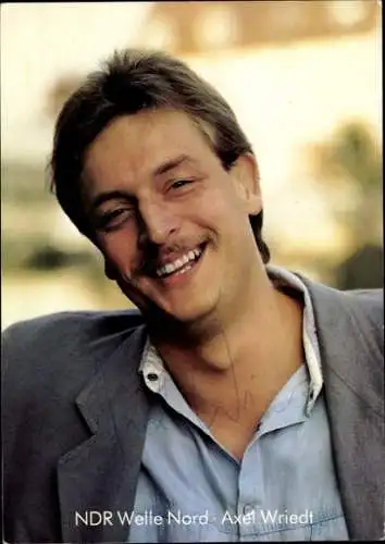 Ak Schauspieler Axel Wriedt, Portrait, Autogramm, NDR Welle Nord