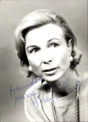 Ak Schauspielerin Gisela Loch-Westphal, Portrait, Autogramm