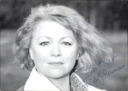 Ak Schauspielerin Friedel Schümann, ZDF, Portrait, Autogramm