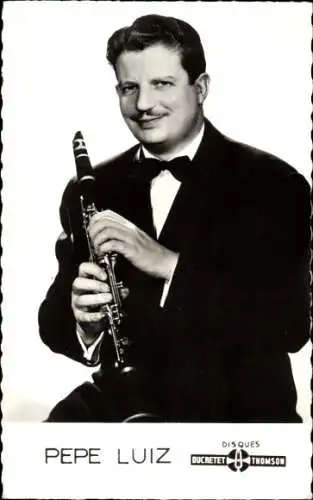 Ak Musiker Pepe Luiz, Portrait, Klarinette