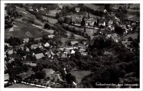 Ak Sasbachwalden im Schwarzwald, Fliegeraufnahme