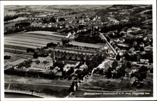 Ak Kochendorf Bad Friedrichshall in Württemberg, Fliegeraufnahme, Steinsalzwerk