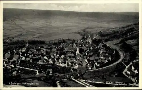 Ak Röttingen an der Tauber Unterfranken, Fliegeraufnahme