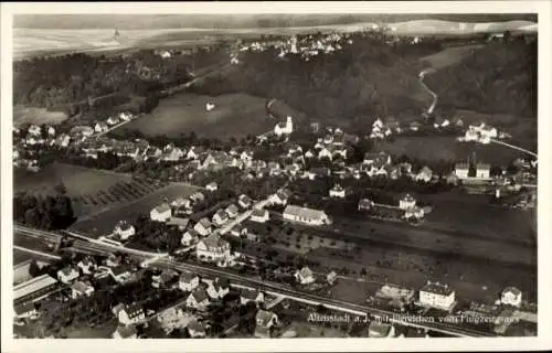 Ak Altenstadt an der Iller, Fliegeraufnahme