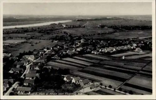 Ak Goldscheuer Kehl am Rhein, Fliegeraufnahme