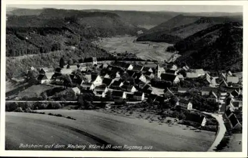 Ak Bubsheim in Württemberg, Fliegeraufnahme, Heuberg