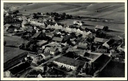 Ak Massing in Niederbayern, Fliegeraufnahme