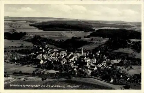 Ak Winterstettenstadt Ingoldingen, Fliegeraufnahme