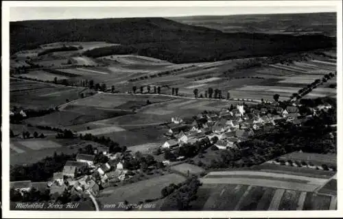 Ak Michelfeld im Kreis Schwäbisch Hall, Fliegeraufnahme