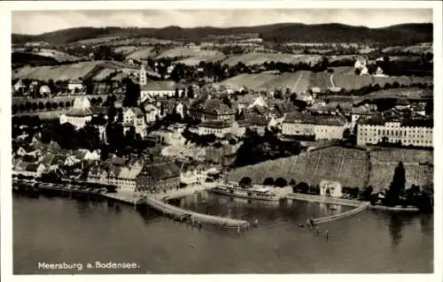 Ak Meersburg am Bodensee, Fliegeraufnahme