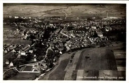 Ak Ober Ramstadt im Odenwald Hessen, Fliegeraufnahme