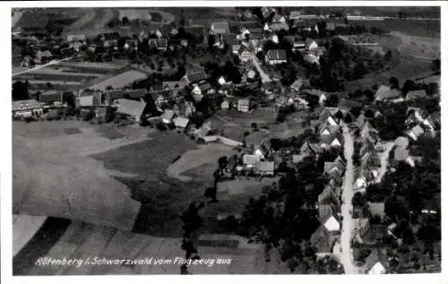 Ak Rötenberg Aichhalden im Schwarzwald, Fliegeraufnahme