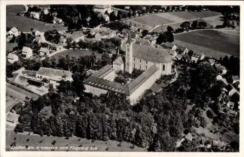 Ak Dießen am Ammersee Oberbayern, Fliegeraufnahme