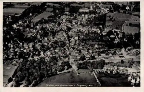 Ak Dießen am Ammersee Oberbayern, Fliegeraufnahme