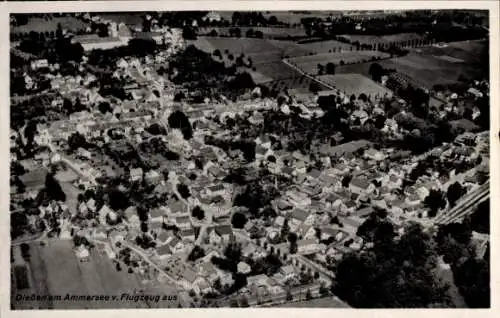 Ak Dießen am Ammersee Oberbayern, Fliegeraufnahme