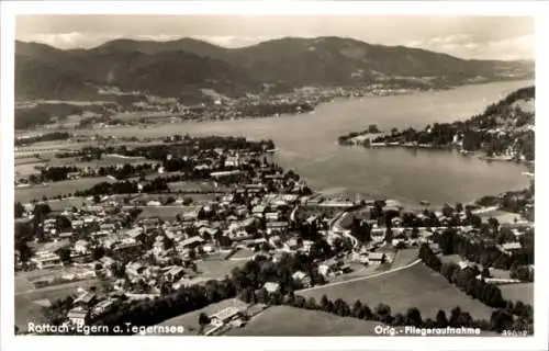 Ak Rottach Egern in Oberbayern, Fliegeraufnahme