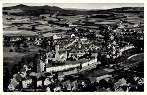 Ak Neunburg vorm Wald Oberpfalz, Fliegeraufnahme