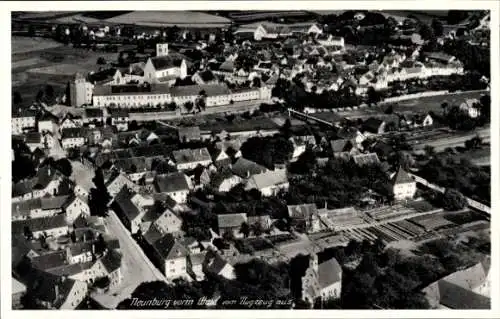 Ak Neunburg vorm Wald Oberpfalz, Fliegeraufnahme