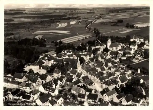 Ak Bad Wurzach in Oberschwaben, Fliegeraufnahme