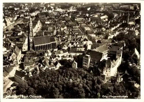 Ak Landshut in Niederbayern, Fliegeraufnahme