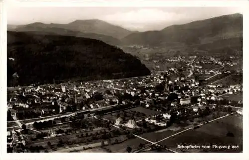 Ak Schopfheim in Baden, Fliegeraufnahme