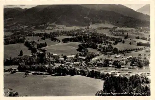 Ak Gmund am Tegernsee, Fliegeraufnahme