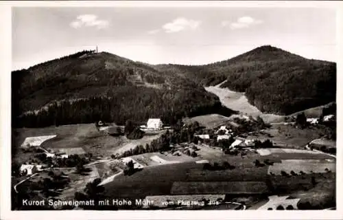 Ak Schweigmatt Raitbach Schopfheim in Baden, Fliegeraufnahme, hohe Möhr