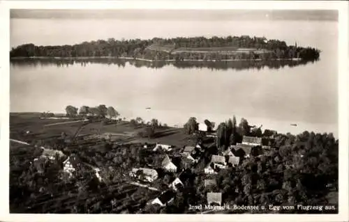 Ak Insel Mainau im Bodensee, Fliegeraufnahme, Egg