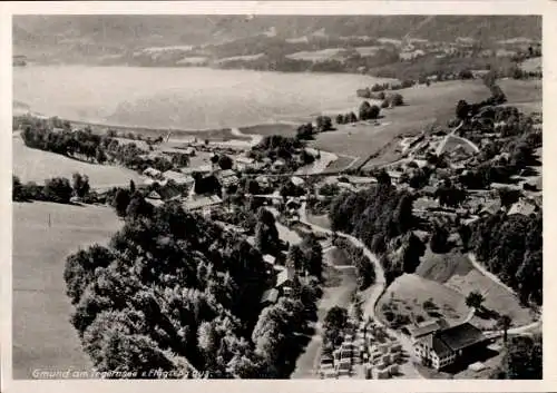 Ak Gmund am Tegernsee Oberbayern, Fliegeraufnahme