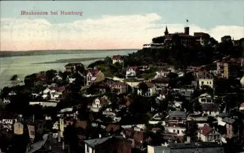 Ak Hamburg Altona Blankenese, Gesamtansicht