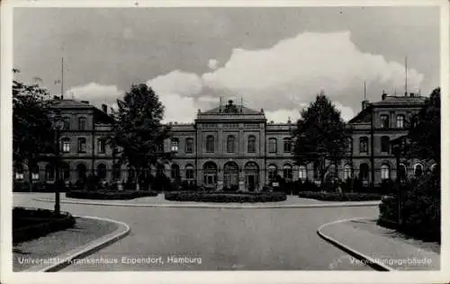 Ak Hamburg Nord Eppendorf, Universitäts-Krankenhaus, Verwaltungsgebäude