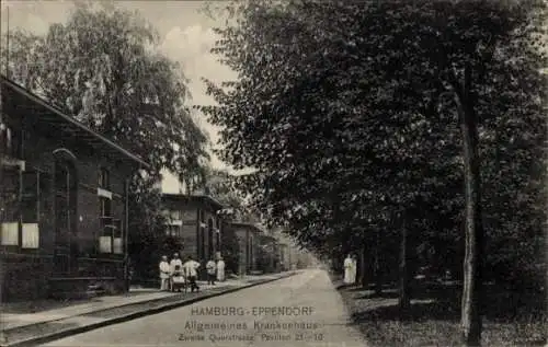 Ak Hamburg Nord Eppendorf, Allgemeines Krankenhaus, Zweite Querstraße, Pavillon 21-16