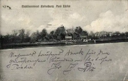 Ak Hamburg Nord Alsterdorf, Etablissement Alsterburg, Alsterkrugchaussee 236