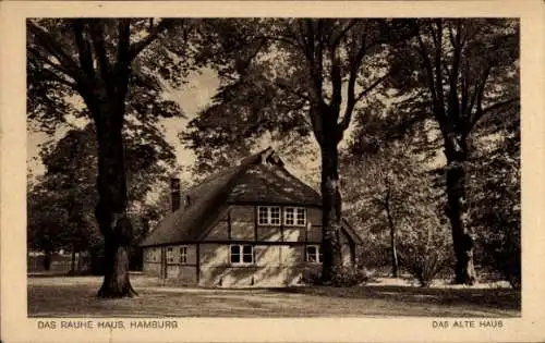 Ak Hamburg Mitte Horn, Das Rauhe Haus, Das Alte Haus