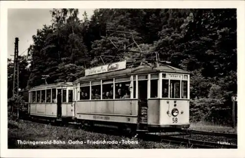 Ak Thüringer Waldbahn, Gotha-Friedrichroda-Tabarz, Straßenbahn