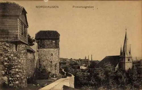 Ak Nordhausen am Harz, Primariusgraben