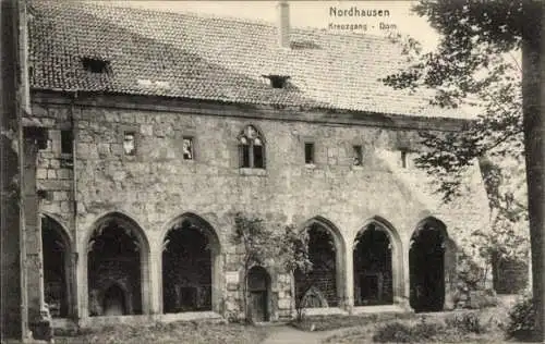 Ak Nordhausen Harz, Kreuzgang Dom