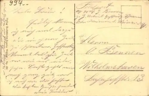 Ak Weimar in Thüringen, Straßenpartie vom Bahnhof aus gesehen, Straßenbahn