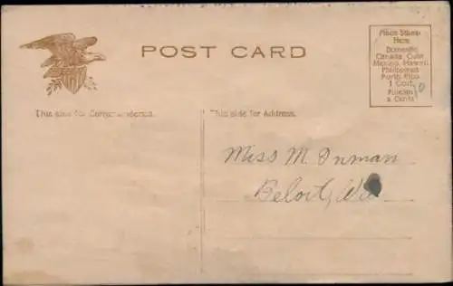 Stoff Ak Valentinstag, Mädchen-Porträt, Herzen, Hut