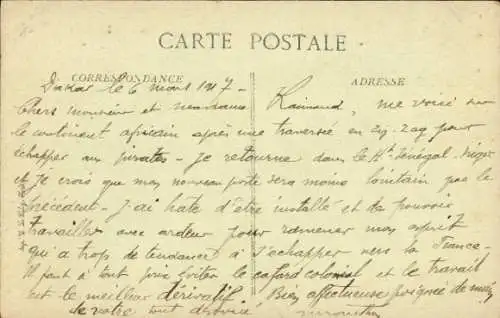 Ak Senegal, Afrikanerin mit Kind, Afrikanische Tracht