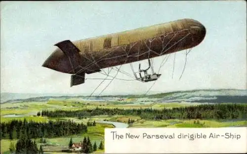 Ak Parseval dirigible Air-Ship