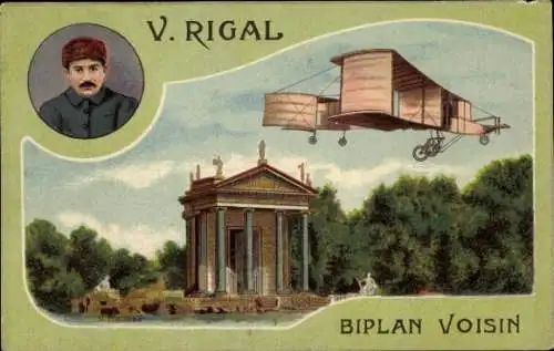 Ak V. Vrigal, Biplan Voisin