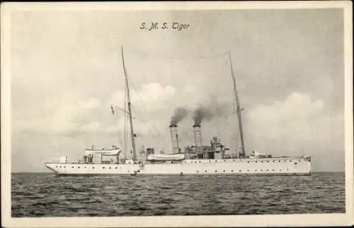 Ak Deutsches Kriegsschiff, S.M.S. Tiger, Kaiserliche Marine