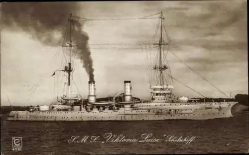 Ak Deutsches Kriegsschiff, SMS Viktoria Luise, Schulschiff, Kaiserliche Marine, MLC 4061