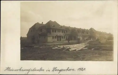 Foto Ak Hamburg Nord Langenhorn, Kleinwohnungsbauten, 1920