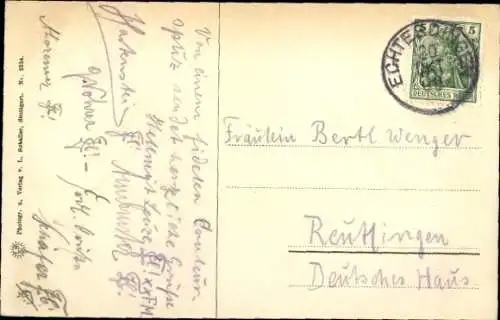 Ak Echterdingen auf den Fildern, Graf Zeppelin, Gasthaus zum Hirsch, Herzog Karl Eugen