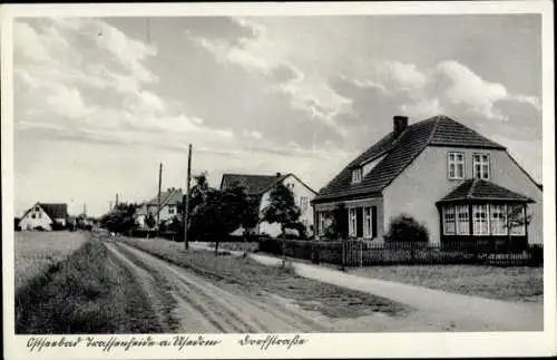 Ak Trassenheide auf Usedom, Dorfstraße